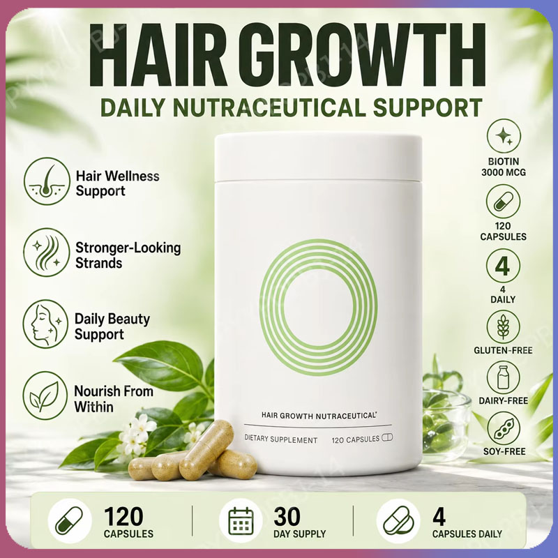 Hair Care Daily - كبسولات تغذية الشعر العشبية اليومية مع