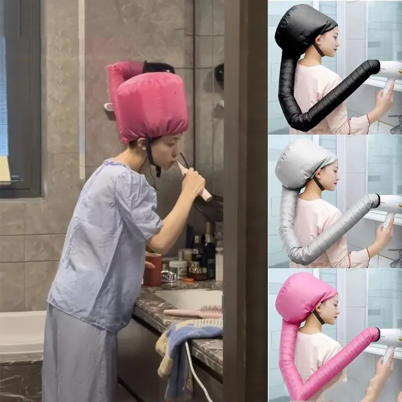 Hair Care Works - قبعة تسخين الشعر للاستخدام المنزلي، قبعة