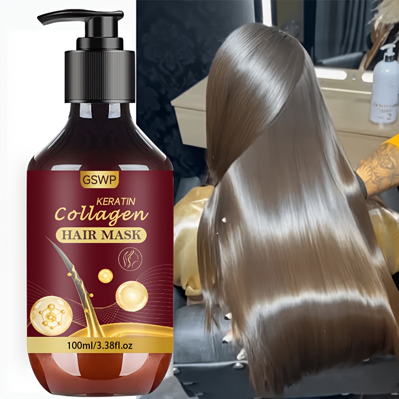 Hair Care Heat Protectant - قناع الشعر بالكولاجين والكيراتين من GSWP،