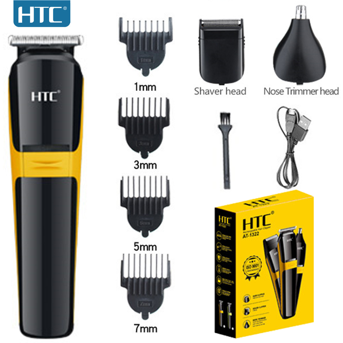 Hair Care Works - HTC USB 3 في 1 الكهربائية