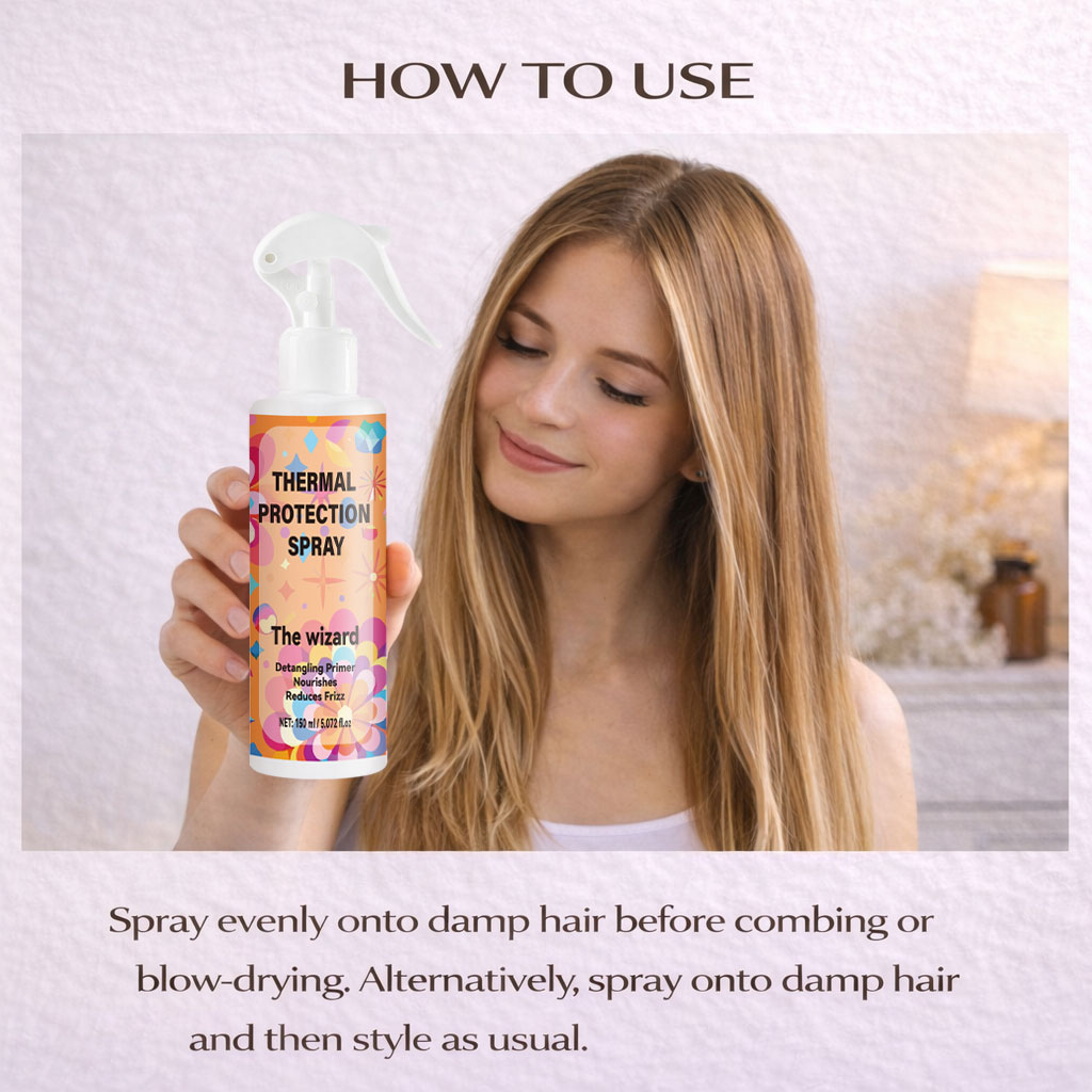 رذاذ حماية حرارية للشعر، سيروم - مراجعة Hair Care Heat Protectant وسعره