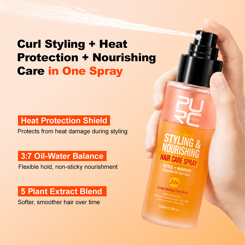 بخاخ الحماية الحرارية من PURC، - مراجعة Hair Care Heat Protectant وسعره